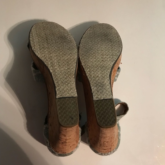 toms | green white tribal pattern textured heels - Picture 6 of 6